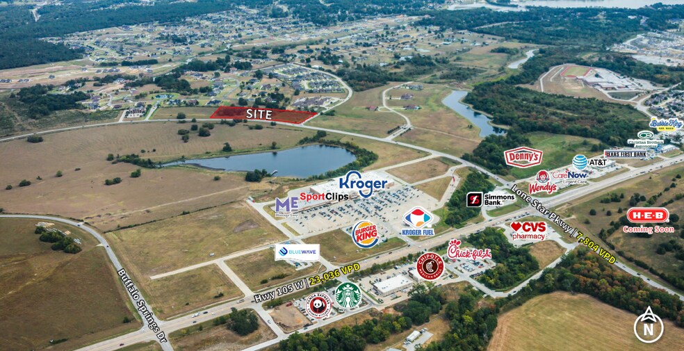 LONE STAR PARKWAY & LONE STAR BEND, Montgomery, TX à vendre - Photo du bâtiment - Image 1 de 1
