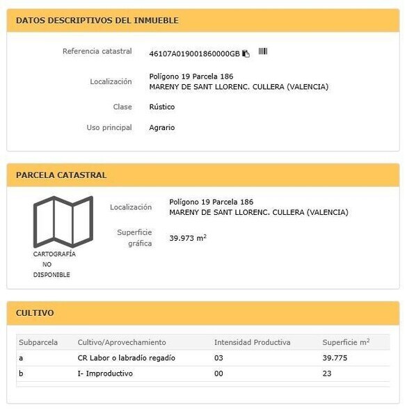 Proc. Simplificado, 119, Cullera, Valencia for sale - Primary Photo - Image 1 of 3