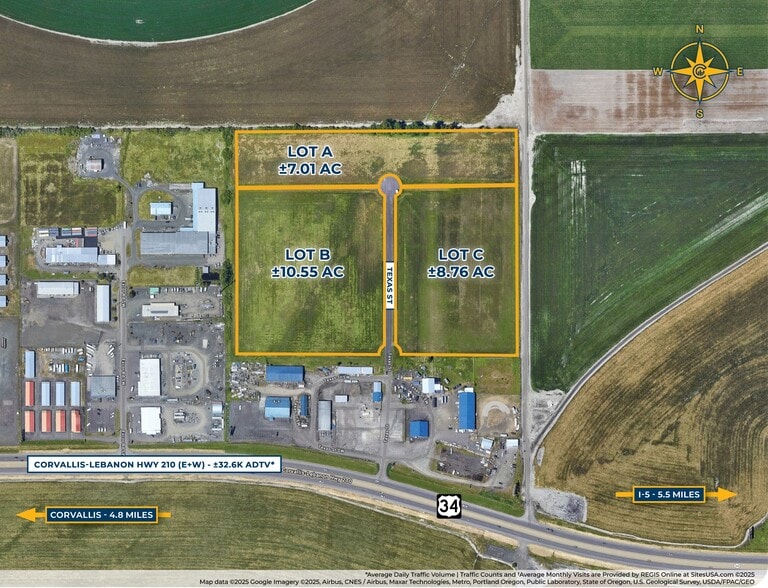 33901-34027 Texas St SW, Albany, OR à vendre - Aérien - Image 2 de 3