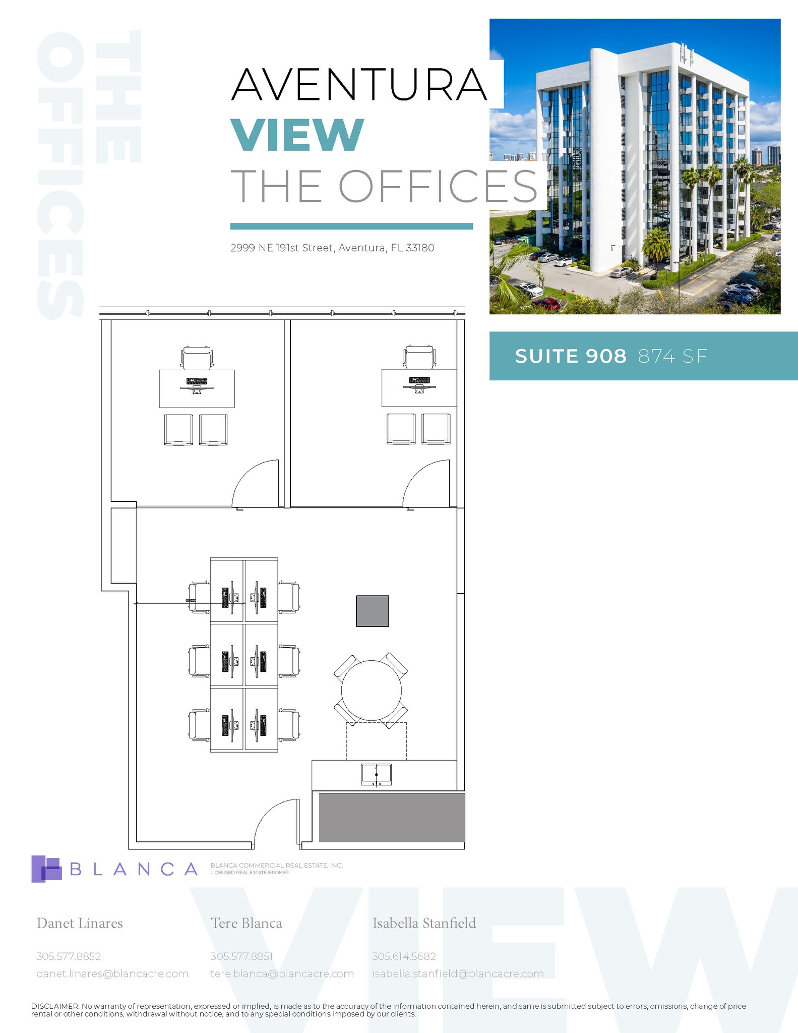 2999 NE 191st St, Aventura, FL à louer Plan d’étage- Image 1 de 1