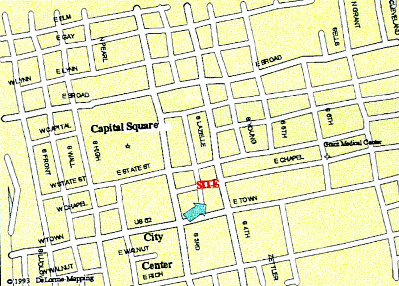 140 E Town St, Columbus, OH à louer - Plan de site - Image 2 de 8