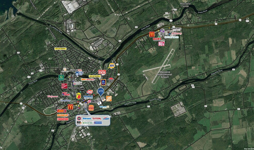 41 Stephenville St, Massena, NY à vendre - Aérien - Image 3 de 4