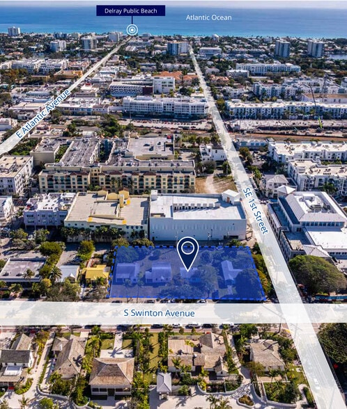 Delray Social: Redevelopment Opportunity portefeuille de 2 propriétés à vendre sur LoopNet.ca - Aérien - Image 3 de 5