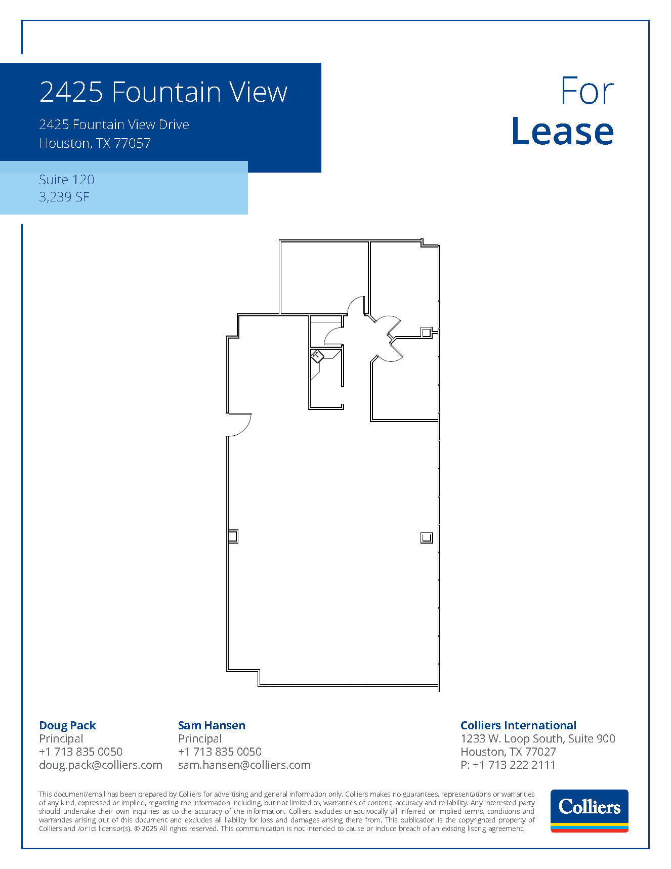 2425 Fountain View Dr, Houston, TX for lease Floor Plan- Image 1 of 1