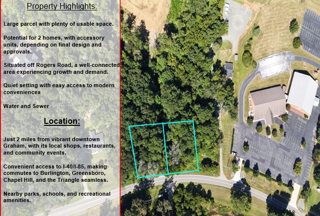 1919 Rogers Rd, Graham, NC for sale - Aerial - Image 2 of 4