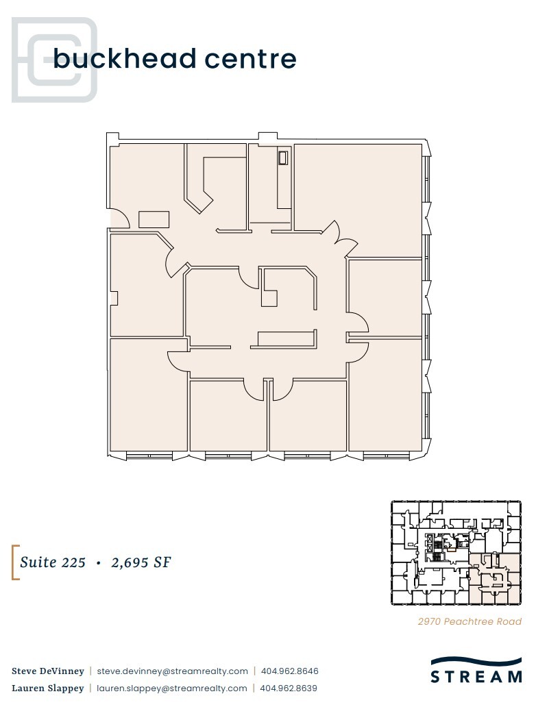 2970 Peachtree Rd NW, Atlanta, GA à louer Plan d  tage- Image 1 de 1