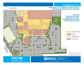 180-190 Welles St, Forty Fort, PA à louer Plan de site- Image 1 de 20