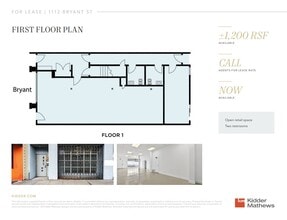 1112 Bryant St, San Francisco, CA for lease Floor Plan- Image 1 of 1