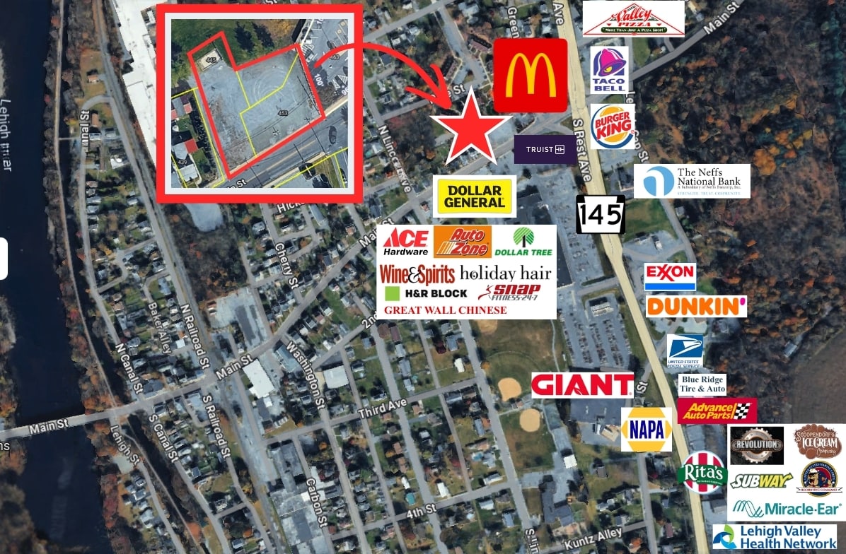 445-453 Main Street st, Walnutport, PA à vendre Photo principale- Image 1 de 5