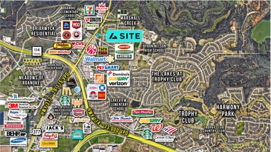 1550 N Highway 377, Roanoke, TX - Aerial  map view