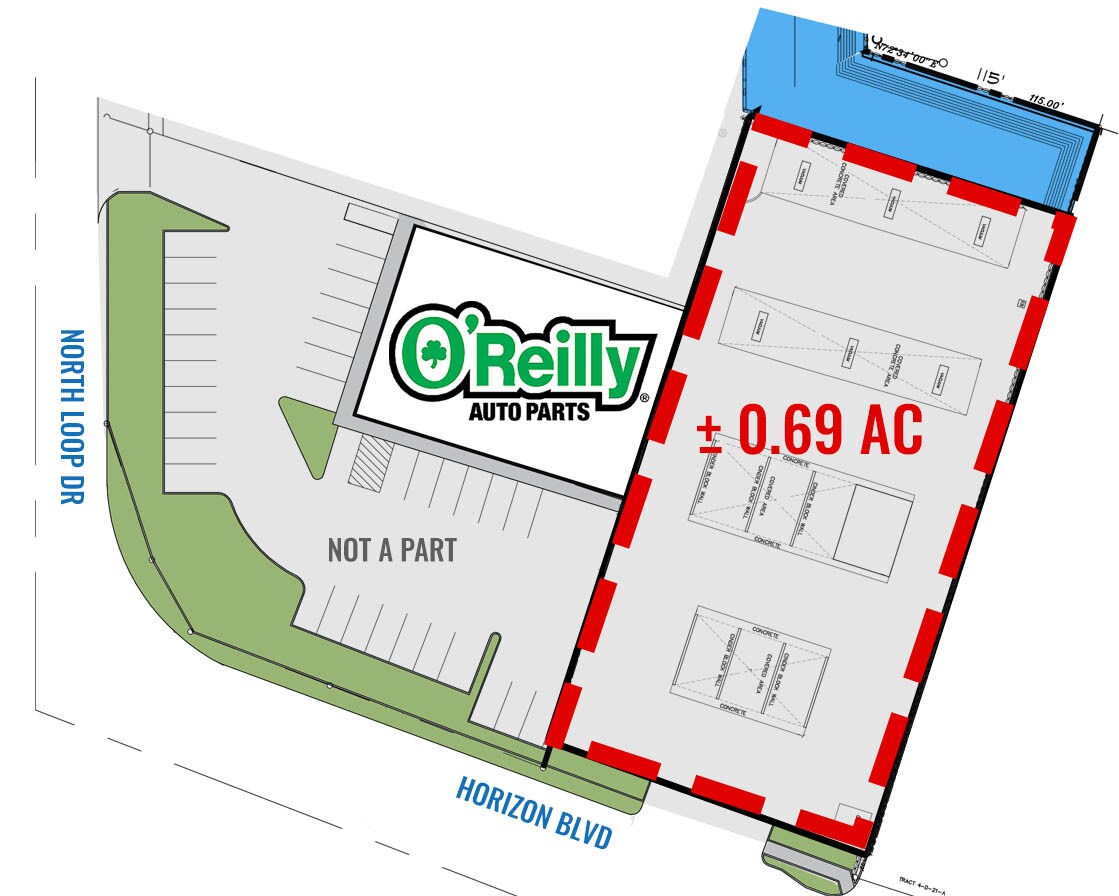 615 Horizon Blvd, Socorro, TX à louer Plan de site- Image 1 de 2