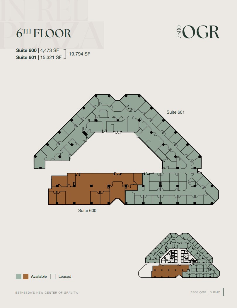 7500 Old Georgetown Rd, Bethesda, MD for lease Floor Plan- Image 1 of 1