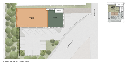 15 N West St, Raleigh, NC à louer Plan de site- Image 1 de 3