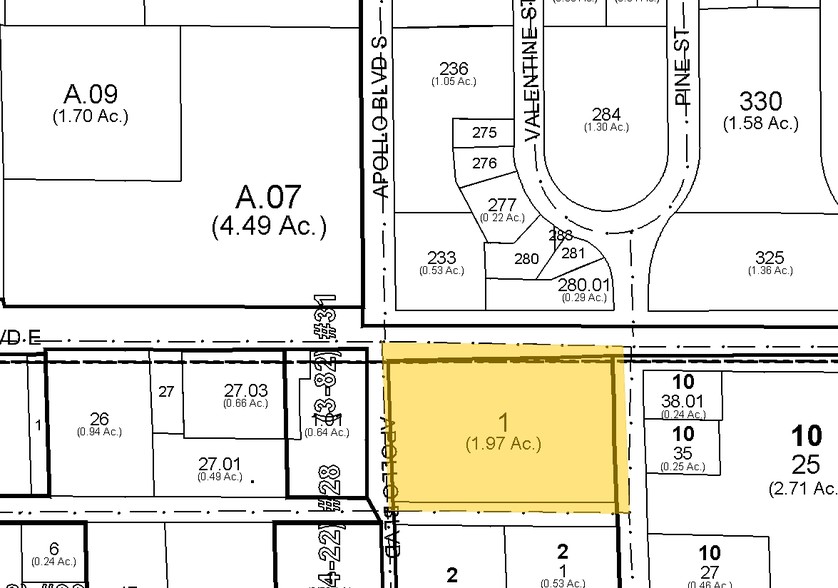 1500 Pine St, Melbourne, FL à vendre - Plan cadastral - Image 2 de 4