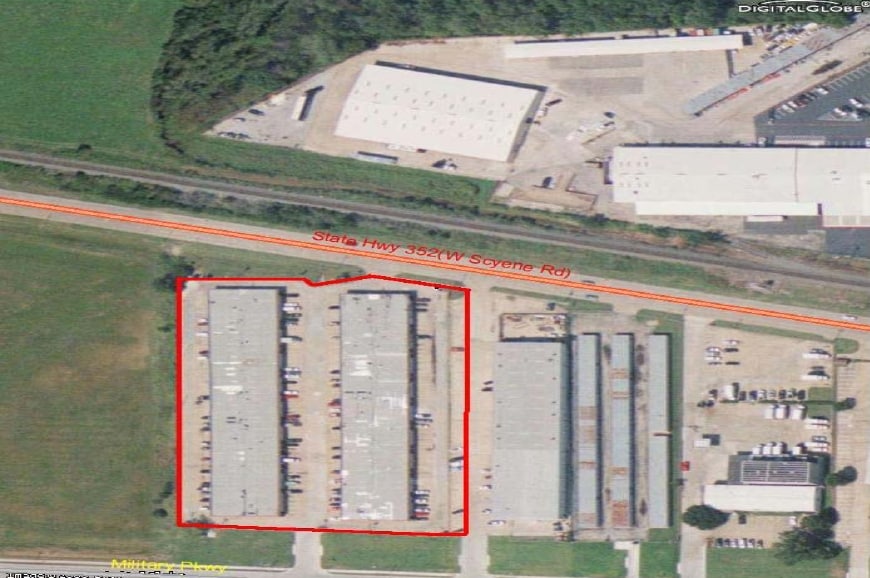 1228 W Scyene Rd, Mesquite, TX for lease - Aerial - Image 3 of 5