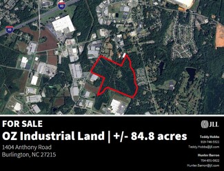 More details for 1404 Anthony Rd, Burlington, NC - Land for Sale