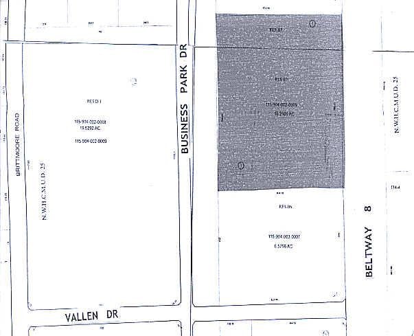 7100 Business Park Dr, Houston, TX for lease - Plat Map - Image 2 of 6