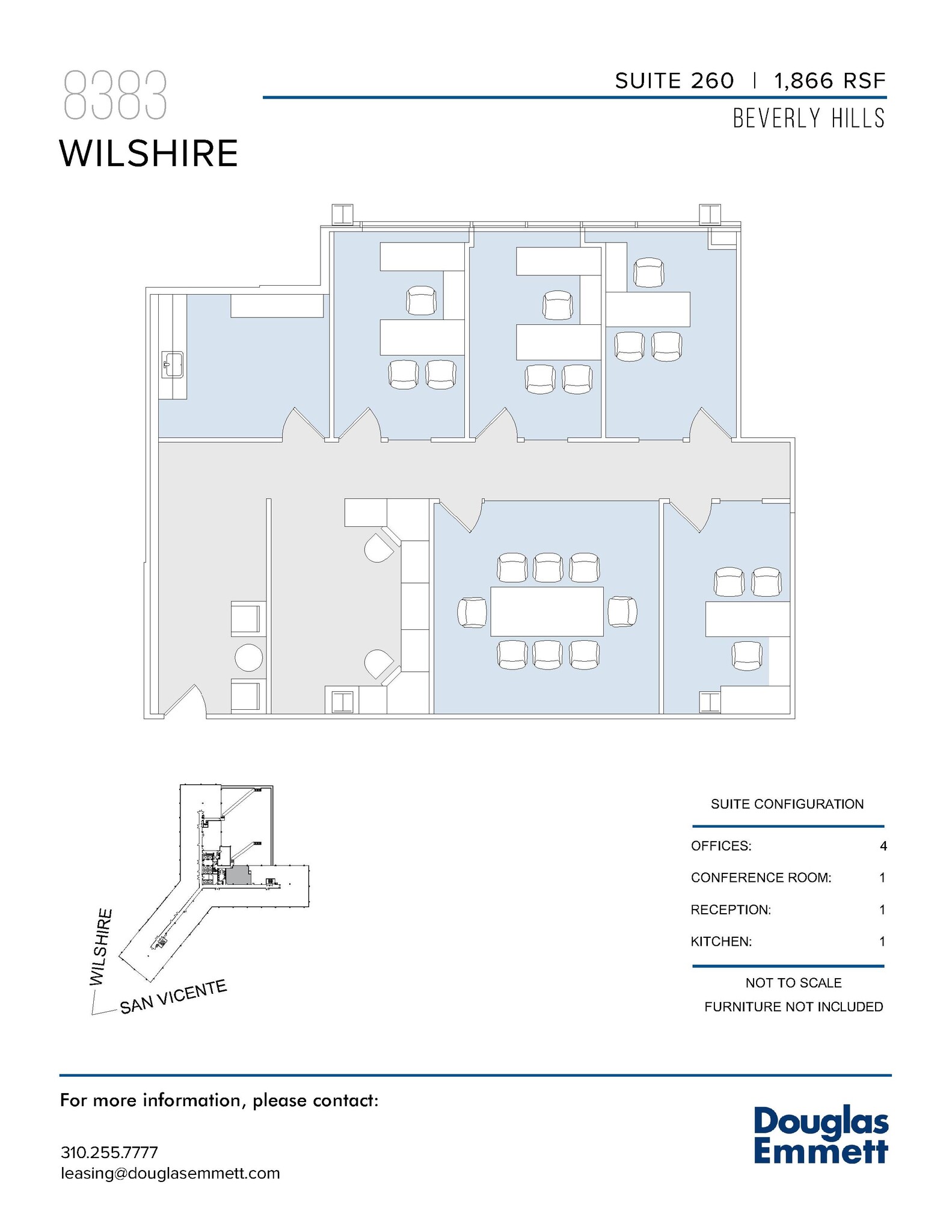 8383 Wilshire Blvd, Beverly Hills, CA à louer Plan d  tage- Image 1 de 1