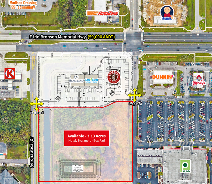 Aeronautical, Kissimmee, FL for lease - Site Plan - Image 1 of 2