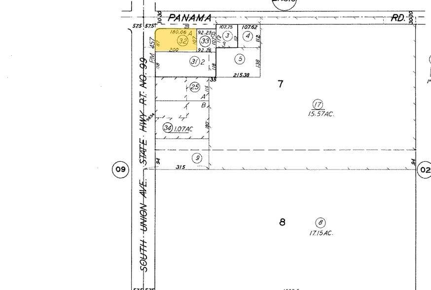 157 Panama Rd, Bakersfield, CA for sale - Plat Map - Image 3 of 7