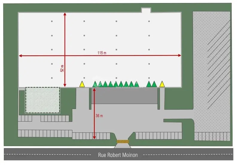 Industriel dans Goussainville à louer - Plan de site - Image 2 de 2
