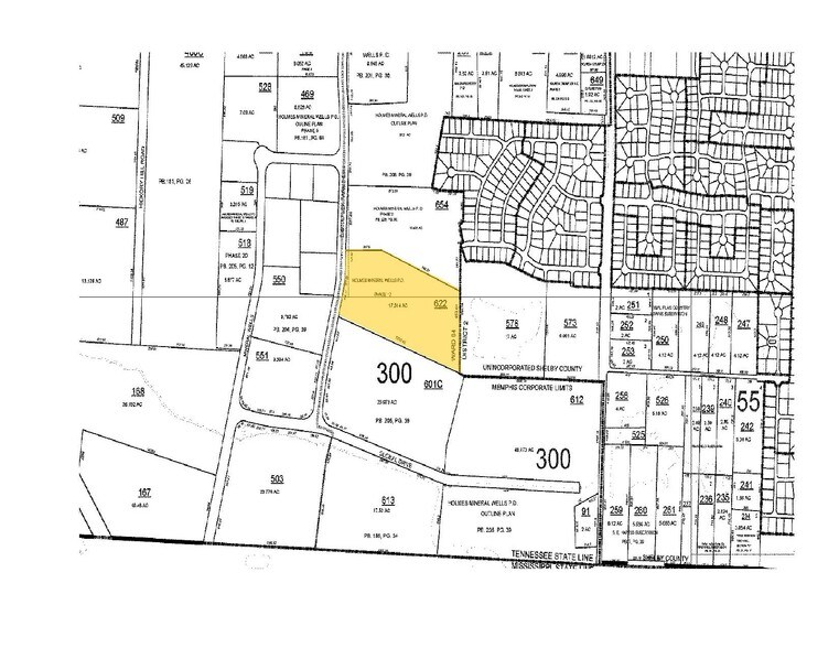 5400 Distriplex Farms Dr, Memphis, TN for lease - Plat Map - Image 3 of 3