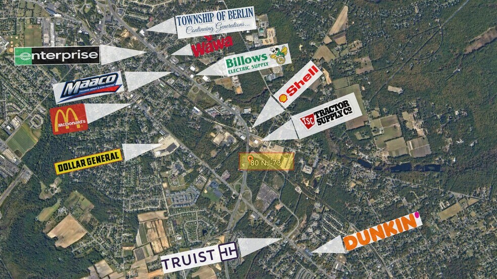 80 N Route 73, Berlin, NJ à vendre - Photo du bâtiment - Image 2 de 4