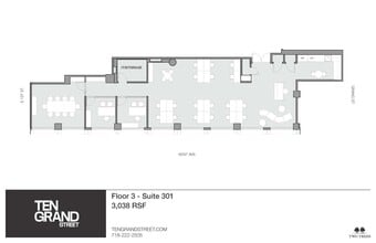 10 Grand St, Brooklyn, NY for lease Floor Plan- Image 2 of 7