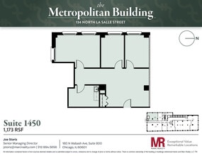 134 N LaSalle St, Chicago, IL à louer Plan d’étage- Image 1 de 6
