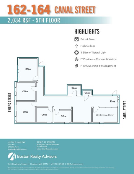 162-164 Canal St, Boston, MA for lease - Floor Plan - Image 2 of 9