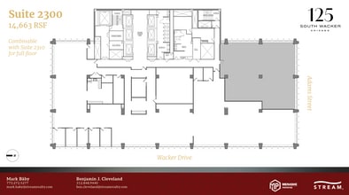 125 S Wacker Dr, Chicago, IL à louer Plan d’étage- Image 1 de 1