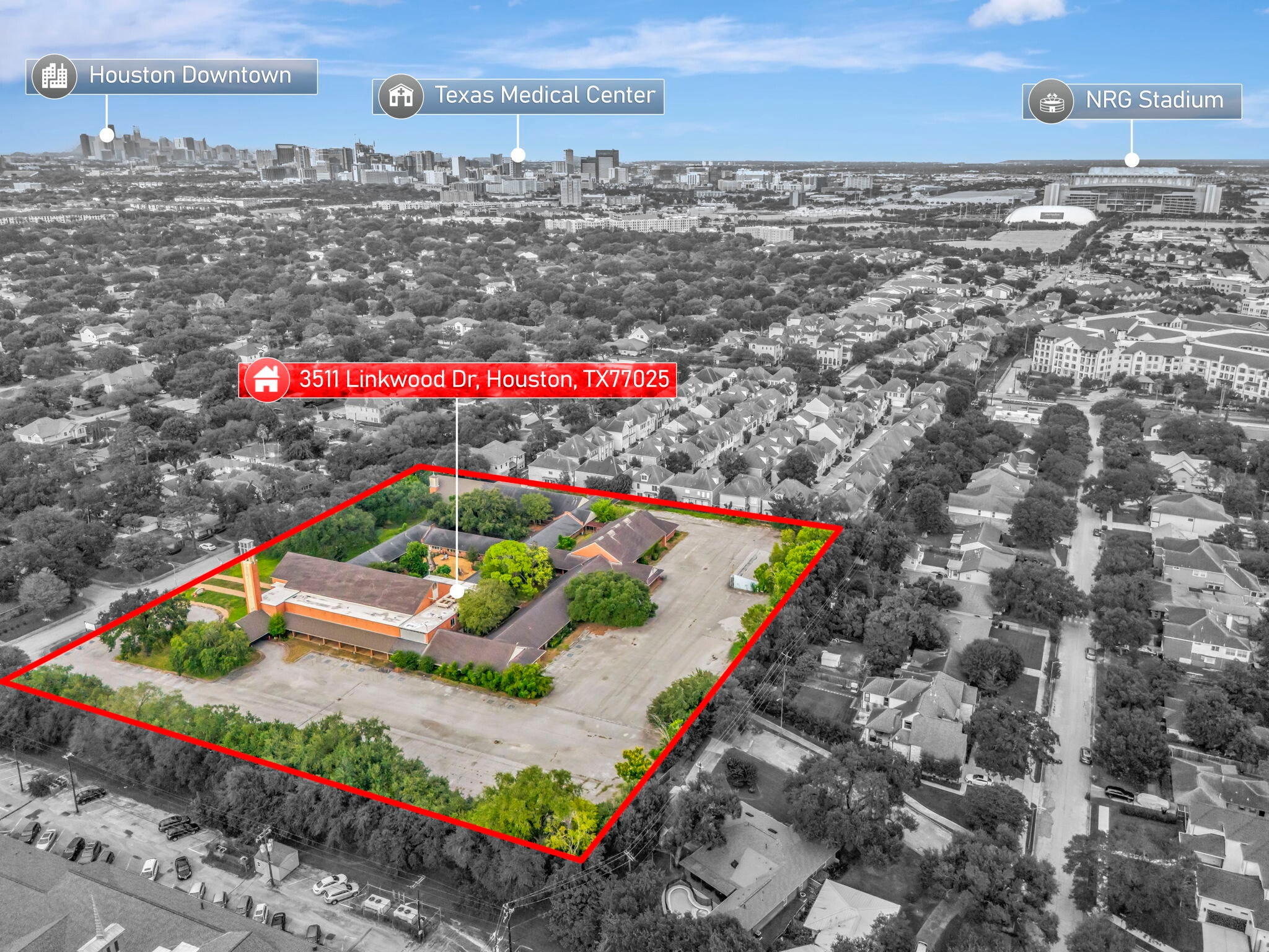 3511 Linkwood Dr, Houston, TX for sale Aerial- Image 1 of 68