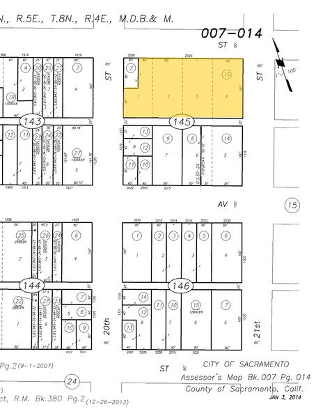 2020 L St, Sacramento, CA for lease - Plat Map - Image 2 of 17