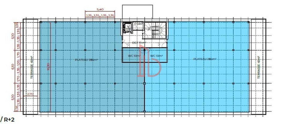 Bureau dans Bruges à louer - Plan d’étage - Image 3 de 3