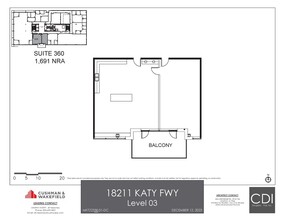 18211 Katy Fwy, Houston, TX à louer Plan d’étage- Image 1 de 1