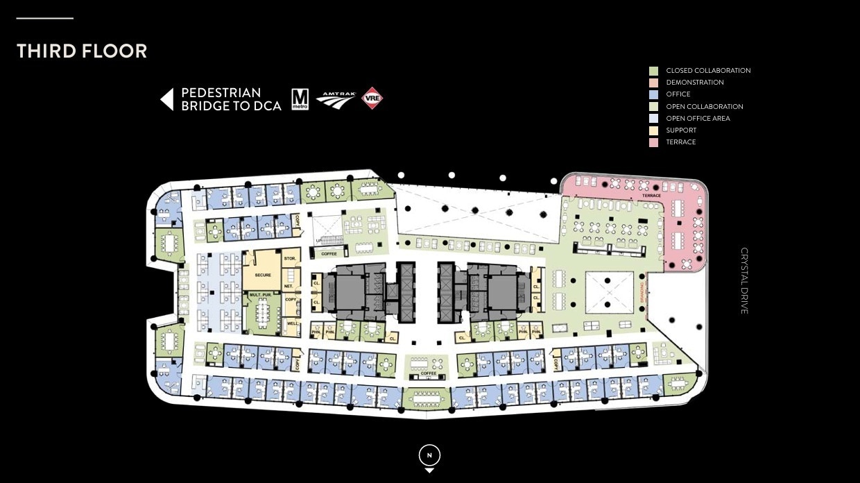 2011 Crystal Dr, Arlington, VA à louer Plan d’étage- Image 1 de 1