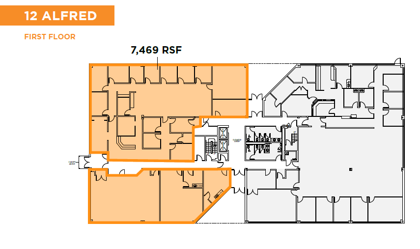 12 Alfred St, Woburn, MA for lease Floor Plan- Image 1 of 1