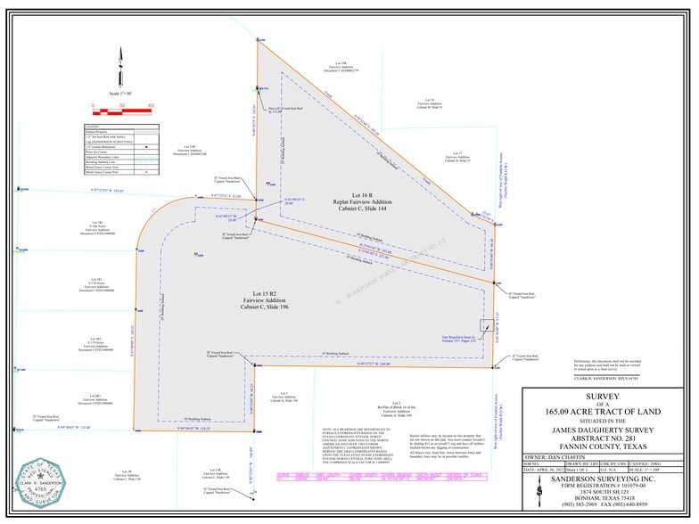 1525 Franklin st, Bonham, TX for sale - Site Plan - Image 2 of 2