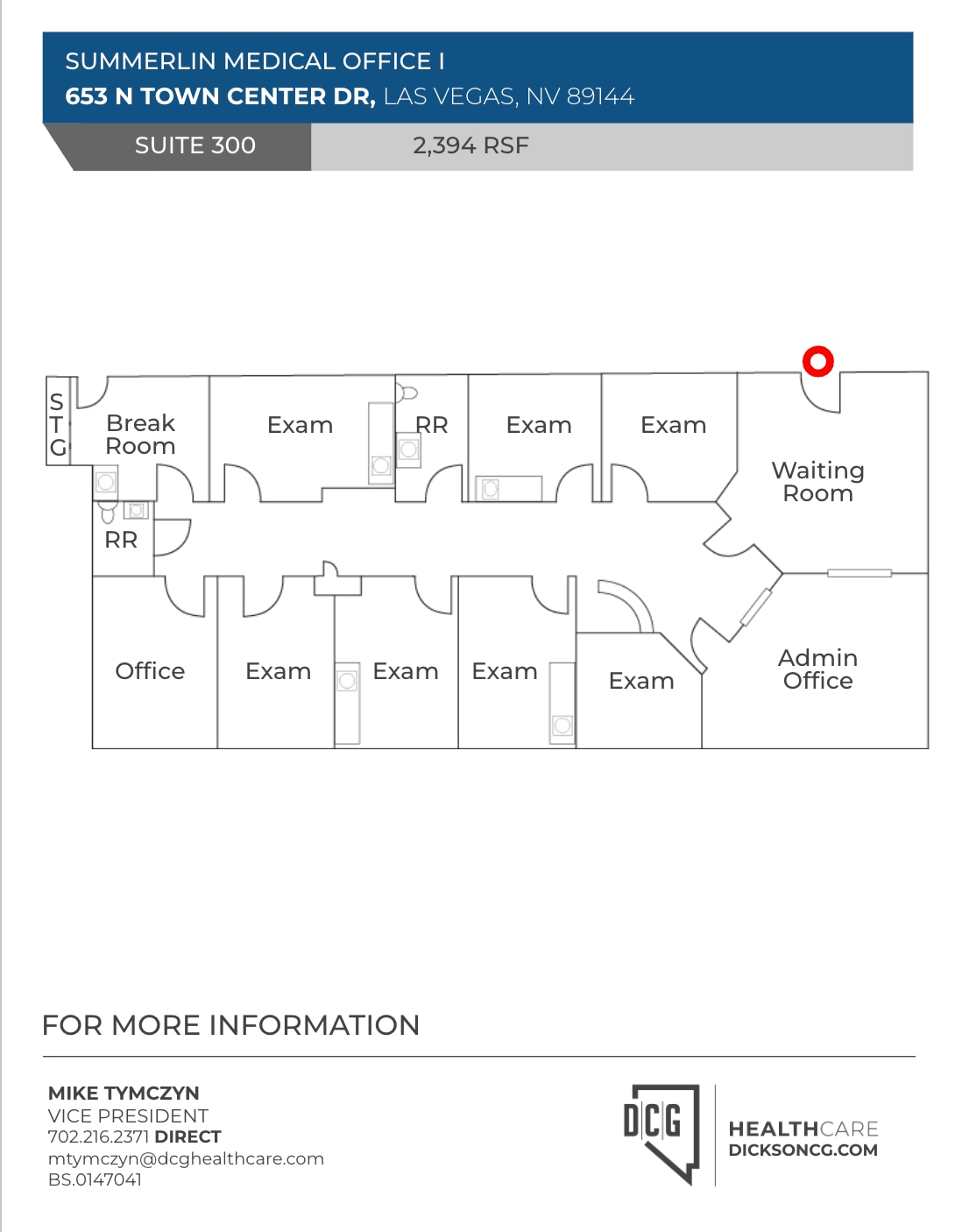 653 N Town Center Dr, Las Vegas, NV à louer Plan d’étage- Image 1 de 1