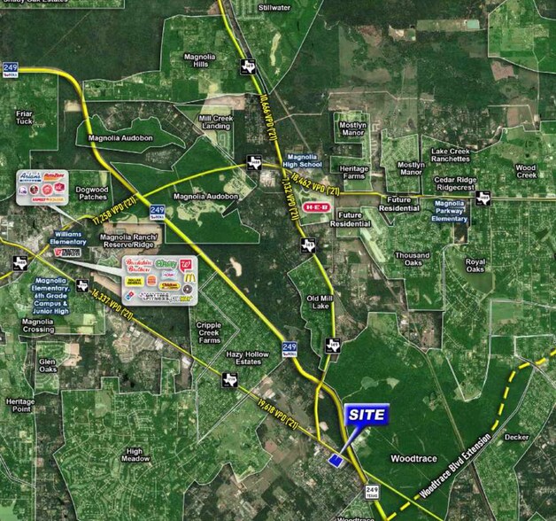 35125 Tx-249, Magnolia, TX à vendre - Aérien - Image 3 de 4