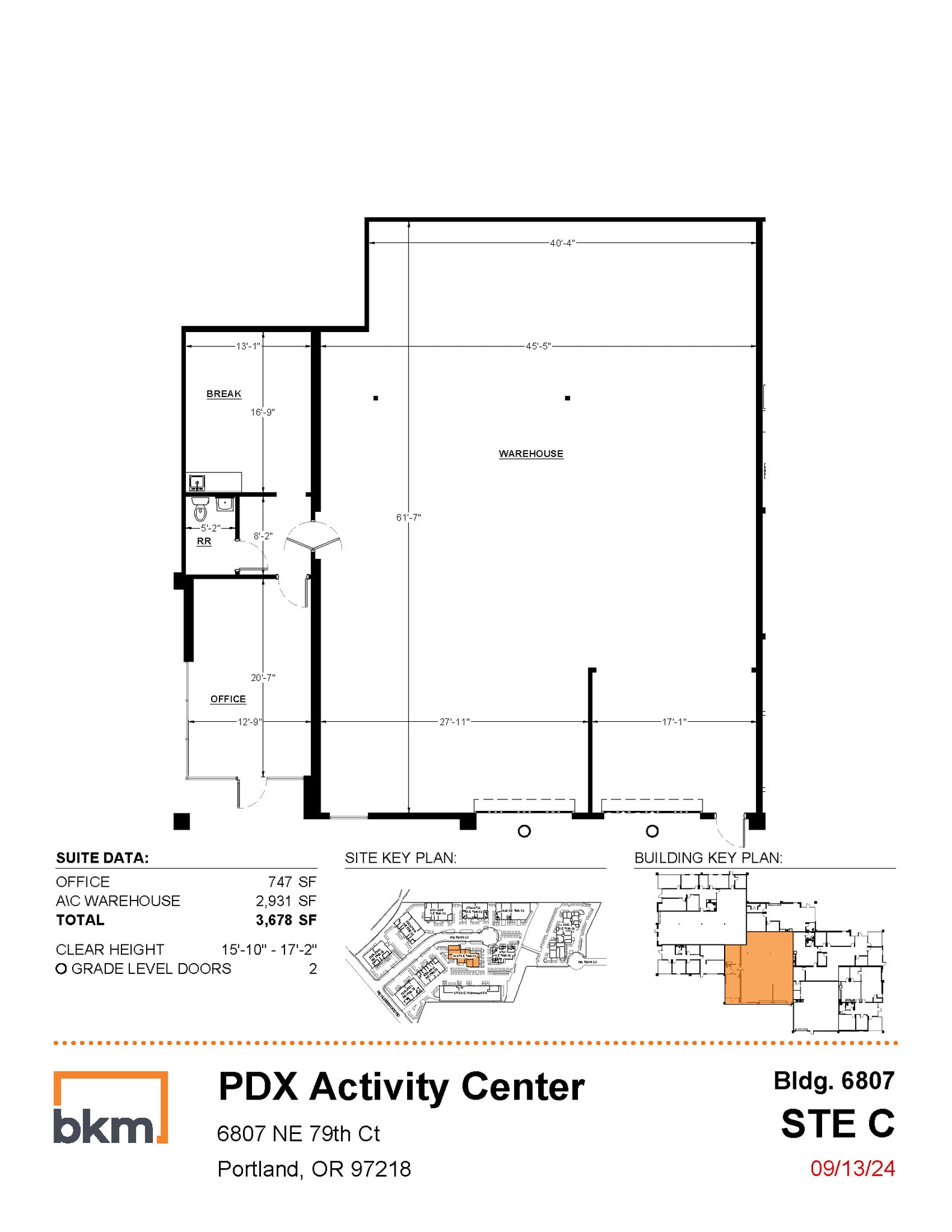 7013-7021 NE 79th Ct, Portland, OR for lease Floor Plan- Image 1 of 1