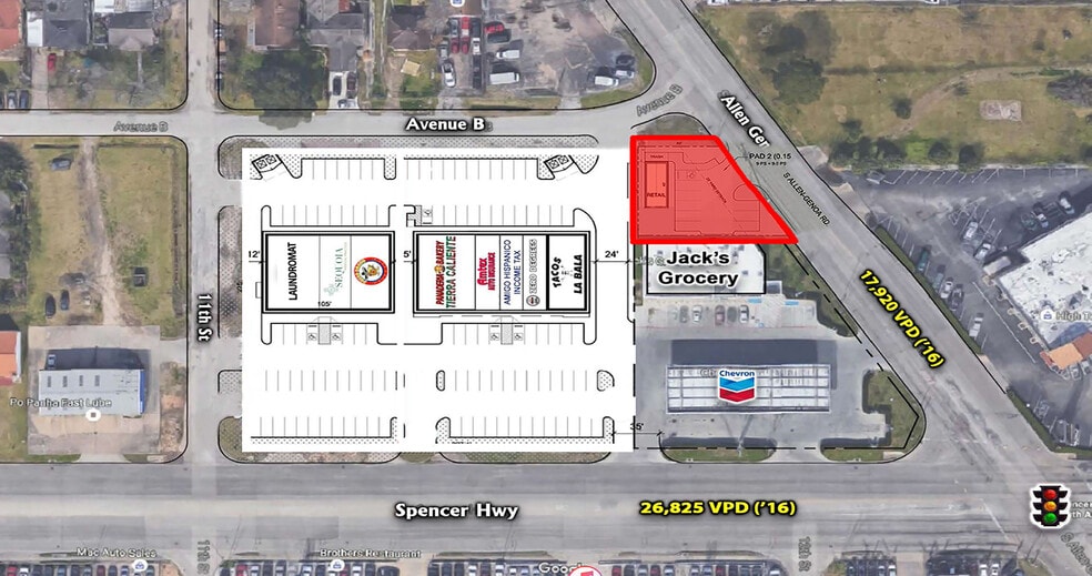 1111 Spencer Hwy, South Houston, TX for sale - Site Plan - Image 3 of 3