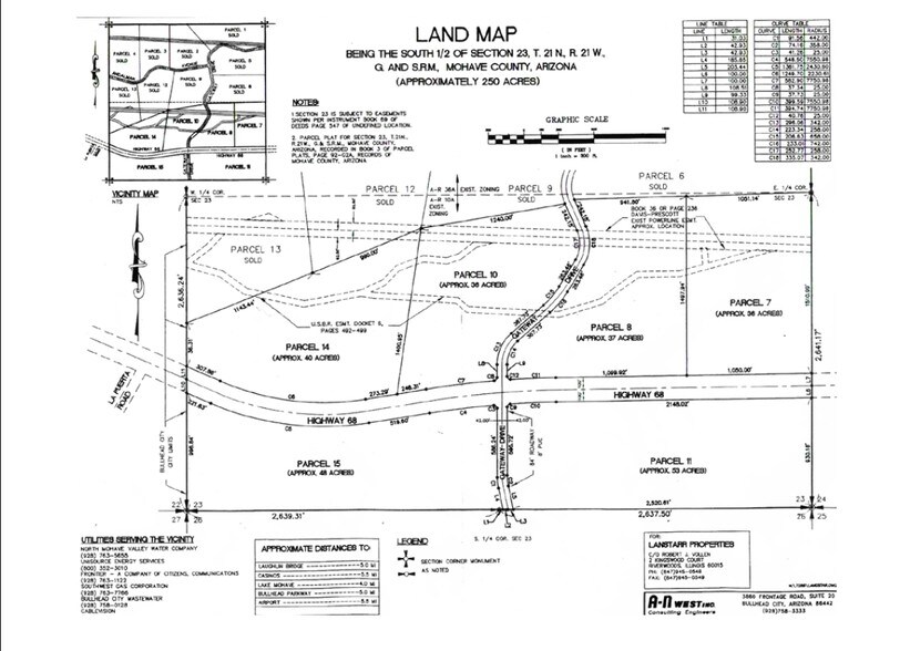 Hwy 68, Bullhead City, AZ for sale - Plat Map - Image 3 of 12