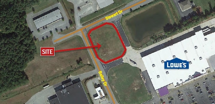 Stewart Dr & Bailey Dr, Franklin, VA for sale - Building Photo - Image 2 of 4