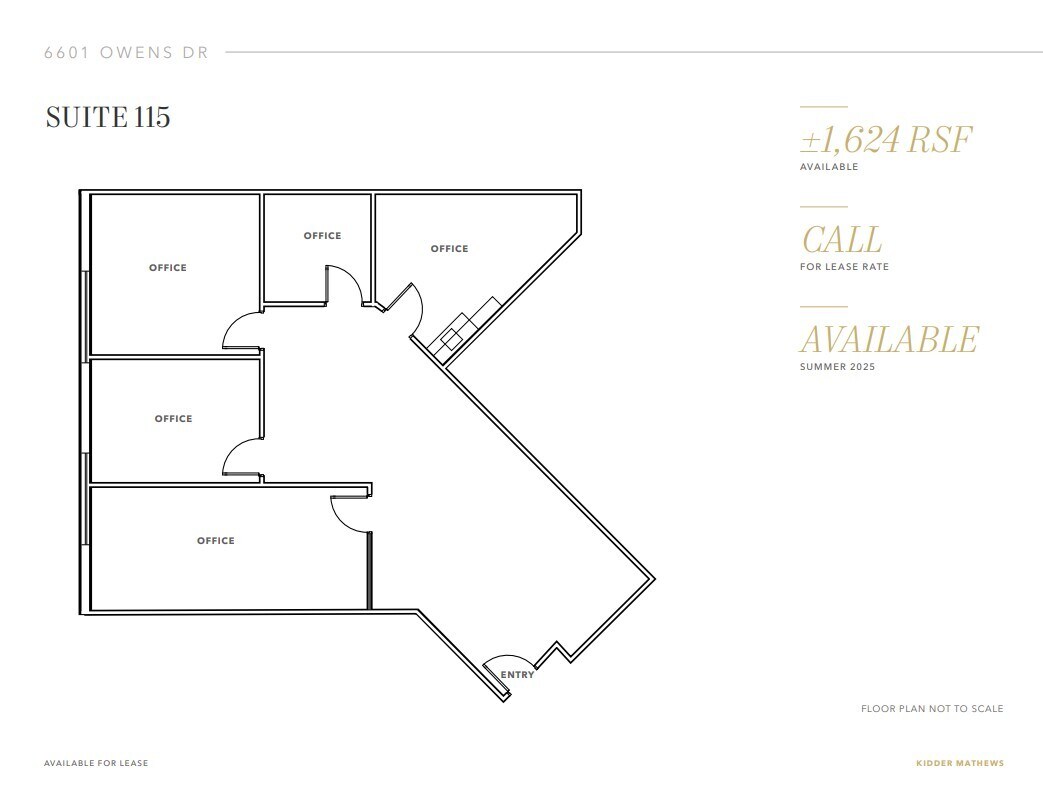 6601 Owens Dr, Pleasanton, CA à louer Plan d’étage- Image 1 de 1