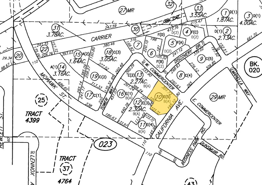 California Ave, Bakersfield, CA à vendre - Plan cadastral - Image 3 de 3