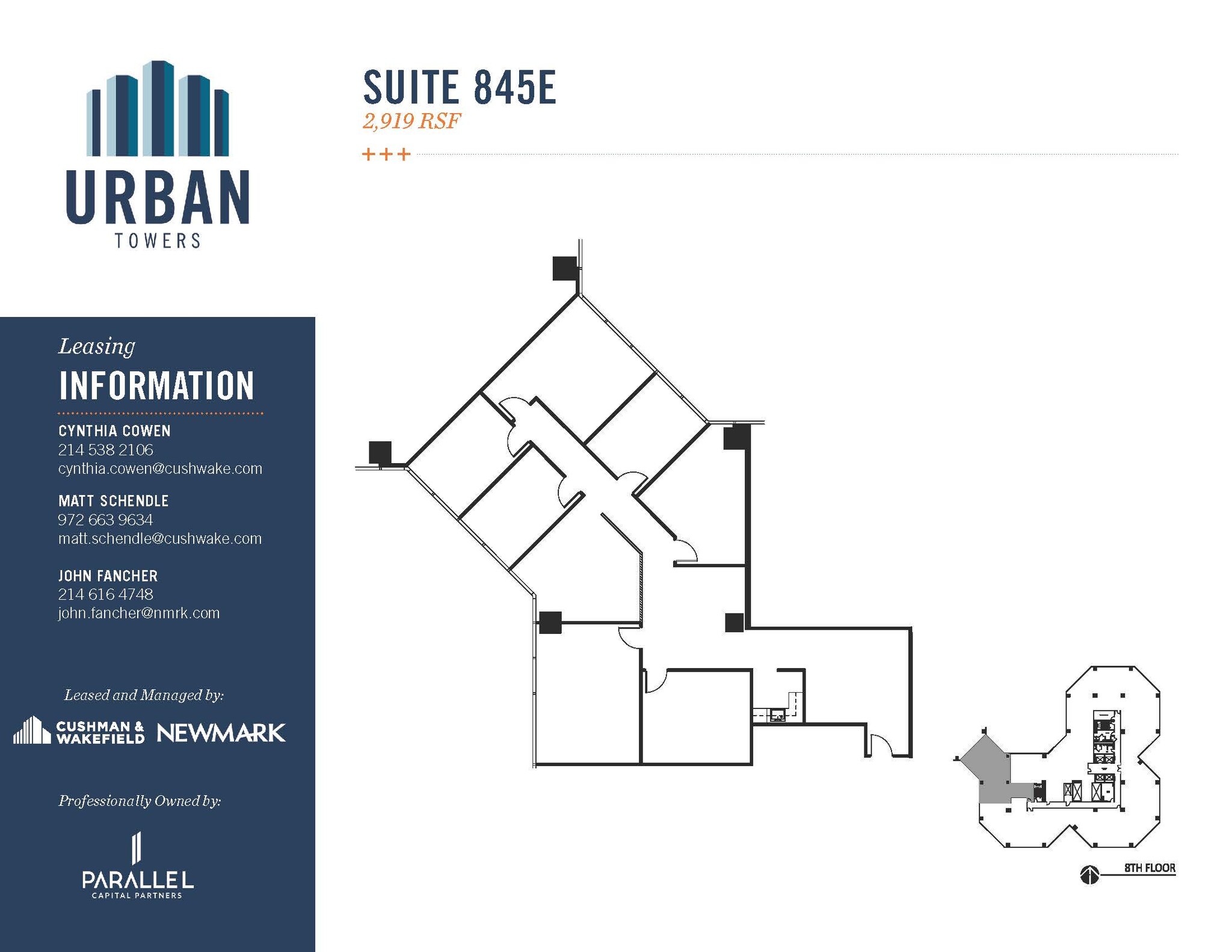 222 W Las Colinas Blvd, Irving, TX à louer Plan d’étage- Image 1 de 2