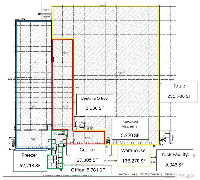 7301 Trinity Blvd, Fort Worth, TX à louer - Plan d’étage - Image 2 de 8