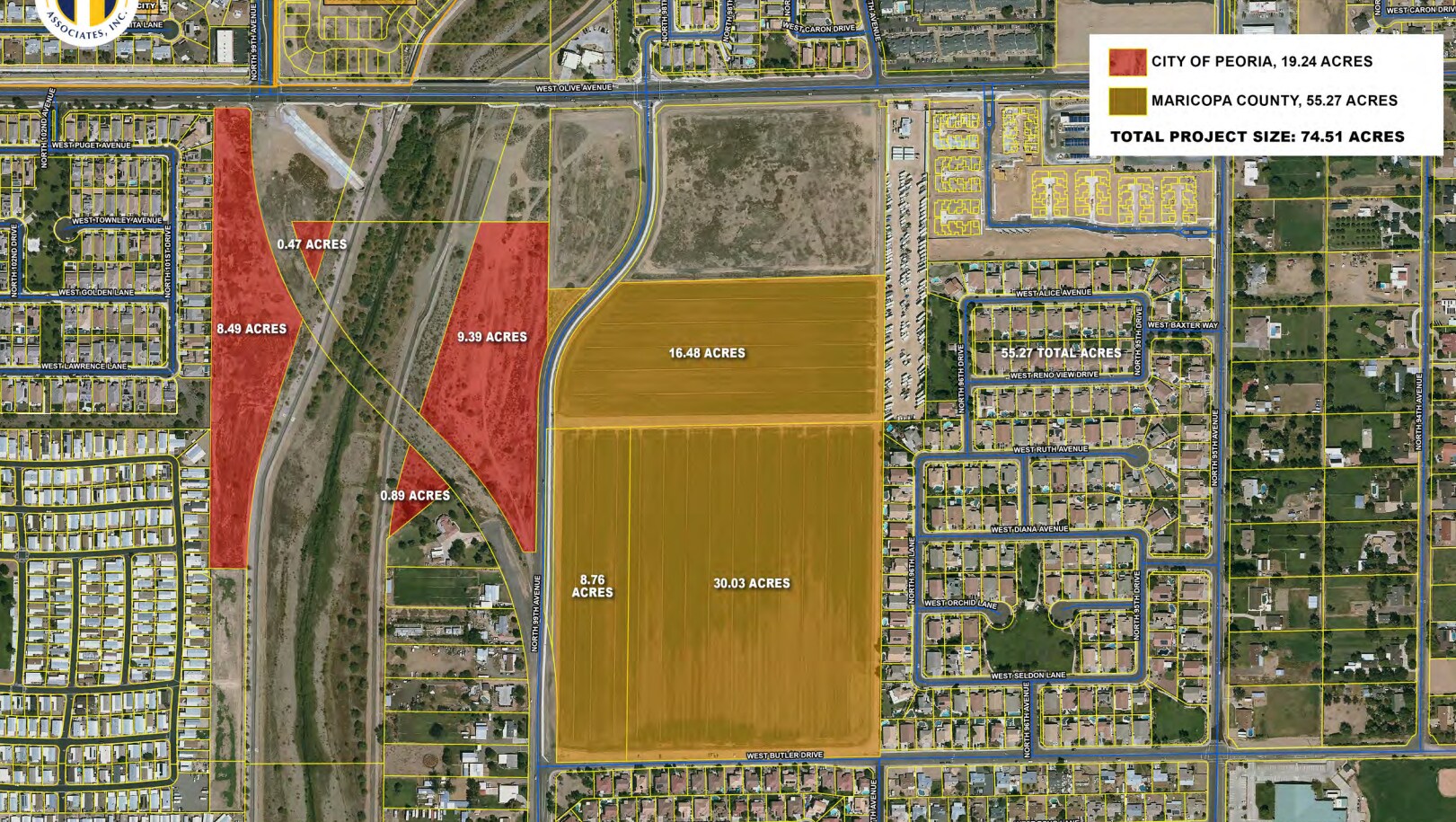 North 99th Avenue, Peoria, AZ à vendre Aérien- Image 1 de 2