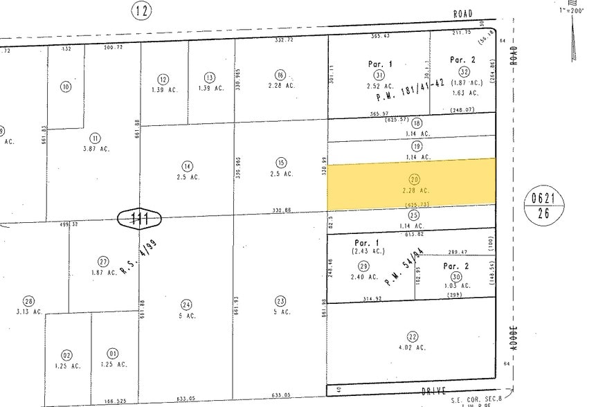 Adobe Rd, Twentynine Palms, CA à vendre - Plan cadastral - Image 1 de 1